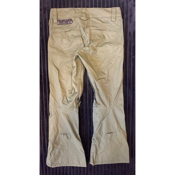 Burton Snow Pants Womens Extra Small Green Ski Snowboard Winter Pant XS - Picture 2 of 4